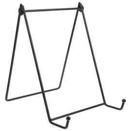 PRETYZOOM Photo Frame Stand Desktop Metal Plate Holder Artistic Work Base (black) Plate Display Easel Vintage Plate Stand Easel Plate Stand Plate Display Stand Iron Extra Large Magazine Rack
