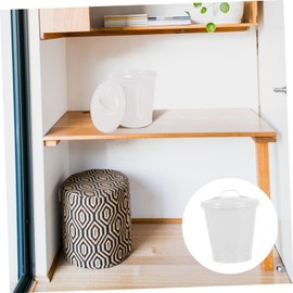 STOBAZA 3 Pcs Elegant Small Bin Desktop Trash Can Mini Trash Can with Lid Lovely Garbage Recycling Container