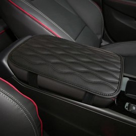 LUMoony Universal Car Centre Console Cover Centre Armrest Pad PU Leather Armrest Cushion Cover Protection Cover Armrest Lid Interior Accessories Car Centre Consoles Armrest Cushion