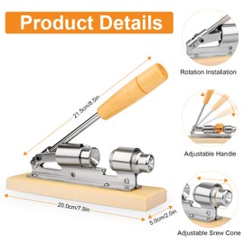 ChromLives Walnut Cracker Nut Cracker Nut Cracker Walnut Tongs with Wooden Base Handle Walnuts Opening Tool for Walnuts, Chestnuts, Pecans, Hazelnuts, Almonds, Brazil Nuts