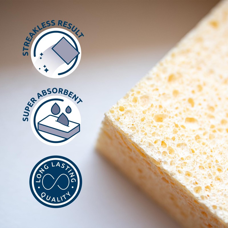 Sorbo Large Viscose Sponge, High Quality, Streak Free Results, Absorbs