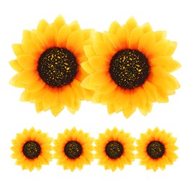 FOMIYES 6pcs Yellow Sunflower Hair Hairpin,Sunflower Design Hairpin,Sunflower Duck Clip Consumables for Girls