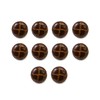 Leather-like Buttons Faux Leather [Brown] for Suits, Coats, Jackets, Blazers