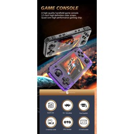 R36H Portable Handheld Video Game Console with 20,000 Plus Games Retro Video Games with Simulators for NES, GBA, MD, SFC, MAME, PSP, PS1, GB, NDS, N64 and CPS (White)