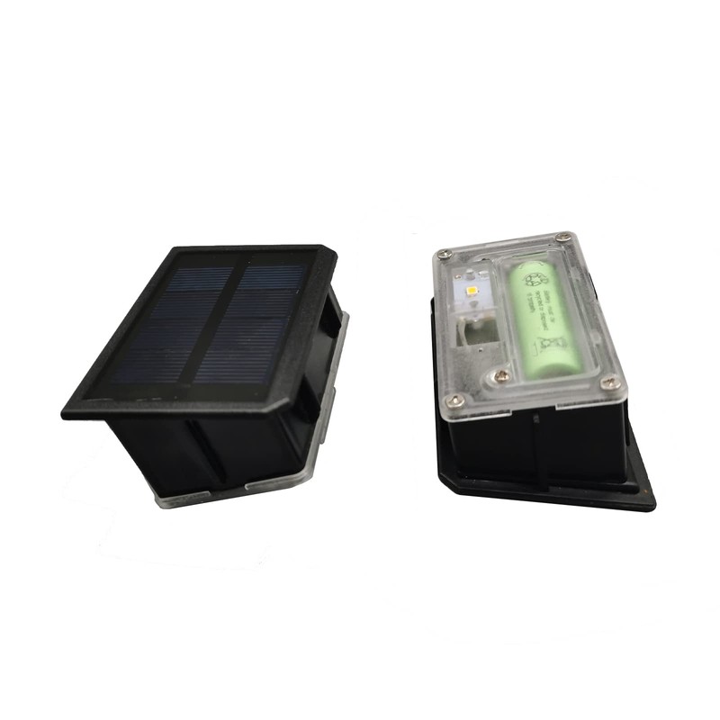 GOODFOEVER 4 Pack Solar Light Replacement Top for Outdoor Fence