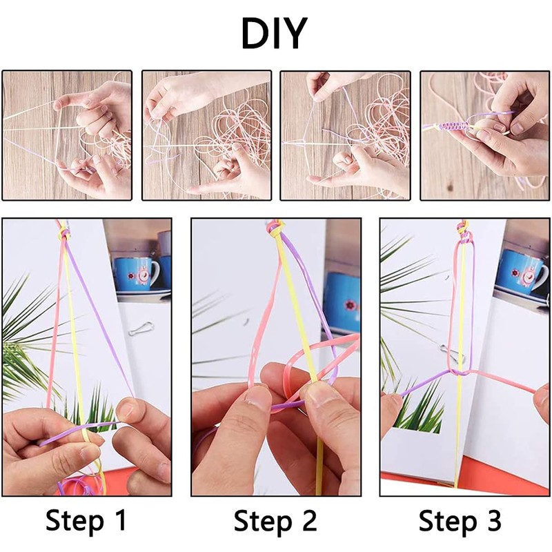 20 Bundles Scoubidou Craft Set, Scoubidou Braided Cords, Scoubidou Ribbons,