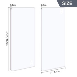 Briartw 1 Pair Cutting Pads for Mini Die Cutting Machine-Clear Polycarbonate Plastic Cutting Plates-Transparency Acrylic Cutting Pads Die Cutting Plates for Embossing Crafting