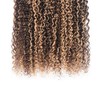 Highlight Bundles P4613 Curly Wave Human Hair Bundles Ombre Brown