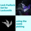 Lock Pick Set,Lock Picking Kit,Lo-ck Padlock Set for Locksmith,Loc-k Pi-ck