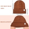 FEQO 4 Pack Satin Lined Winter Beanie Hats Soft Silk