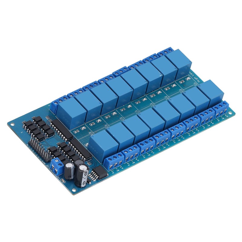 Relay Module 16 Channel with Optocoupler Protection Power Supply High