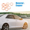 A ABSOPRO Copper Crush Washers Flat Sealing Gaskets Rings 8mm