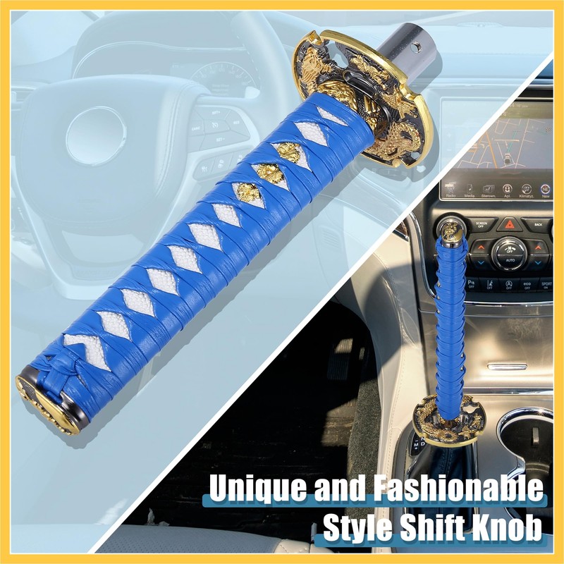 REPAIROCK 20cm Samurai Sword Style Gear Shifter Lever Katana Shift