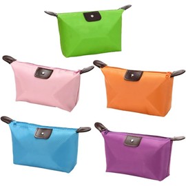 5 Pcs Bolsas de cosméticos,cosmetiquera para maquillaje portátil,Impermeable y Plegable,Gran Capacidad,Bolsas de cosméticos, bolsas de aseo para mujeres, Multi