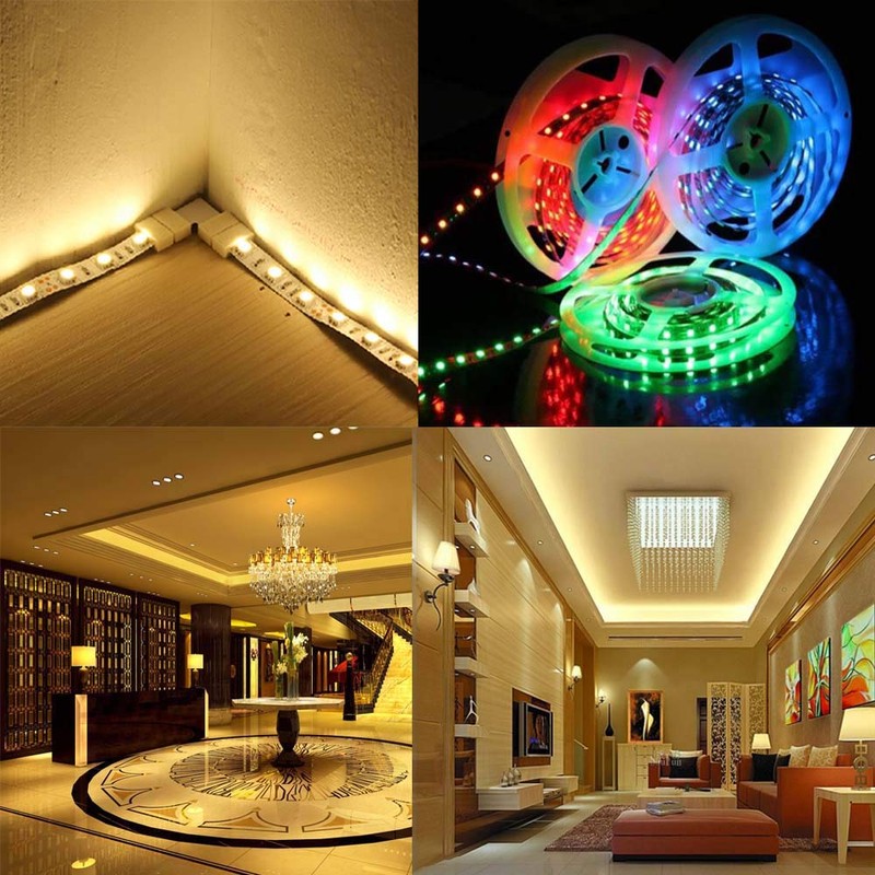 FULARR 20Pcs Professional 4 Pins LED Strip Light Connector Kit: