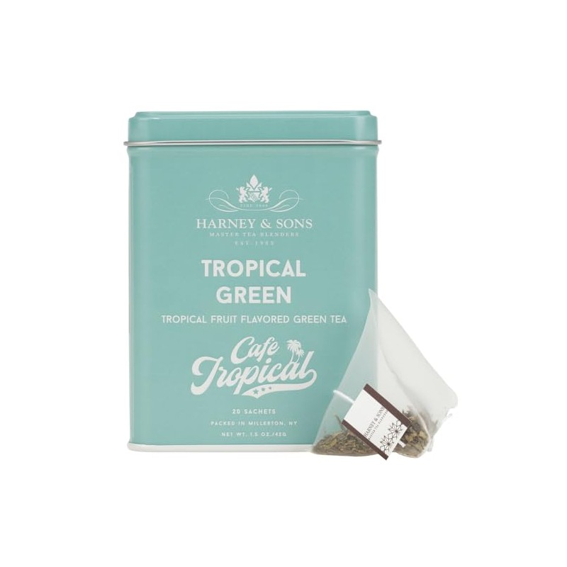 Harney & Sons Cafe Tropical Green Tea, 20 sachets |