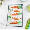 Merry Easter Bunny Carrots Metal Die Cuts,Spring Sunflower Frame Leaf