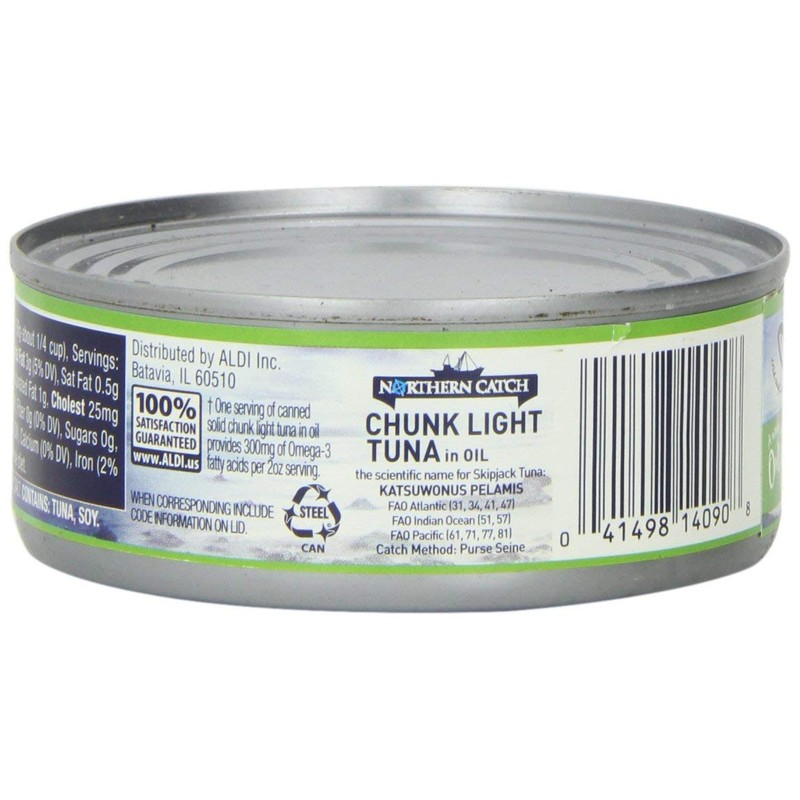 Chunk Light Tuna Fish in Oil 5 oz 3 Cans