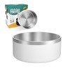 LIANLAI Dog Bowl, Rust-Resistant Stainless Steel Dog Bowls, Non-Slip Dog