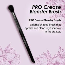 Beth Bender Beauty Pro Crease Eyeshadow Blender Brush - Tapered Brush for Eye Makeup with Ergonomic Handles and Nylon Bristles