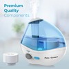 Ultrasonic Viral Support Humidifier for Bedrooms, Whisper-Quiet Operation with Nightlight