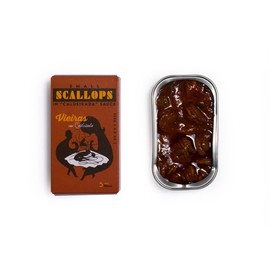 Spanish Small Scallops Canned in Caldeirada Sauce | B Vitamins, Omega-3 | Tinned Seafood by Ati Manel | 1 x 110g Can