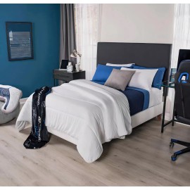 Vianney Edredon Individual Duvet Basic Blanco Relleno Delgad Vianney Diseño De La Tela Liso