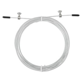 PATIKIL 10Ft Speed Jump Rope Replacement Cable, 2.5mm Professional Skipping Rope Steel Wire Replace for High Speed Jump Ropes, White
