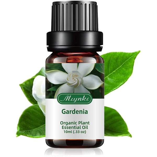 Miyuki Gardenia Essential Oils Organic Plant & Natural 100% Pure Oil for Diffuser, Massage, Sleep, Bath, SPA, Skin & Hair Care - 10ml