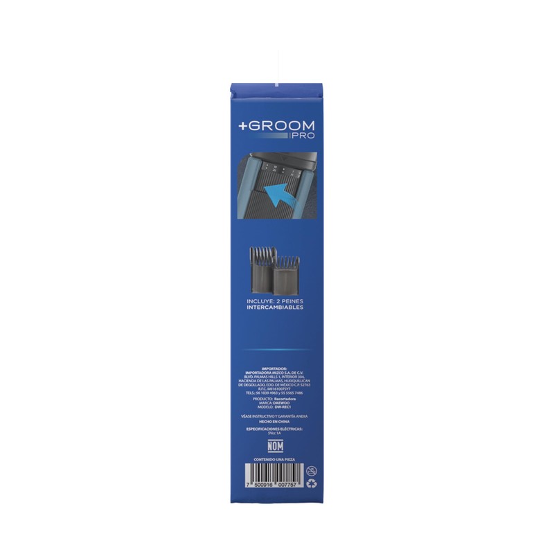 Select Sound Razuradora Recortadora Recargable para Hombres Daewoo 3 Velocidades,
