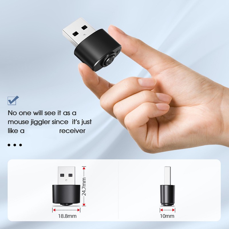 Mouse Jiggle Undetectable USB Tiny Mouse Shaker Portable Computer Mouse
