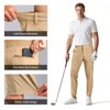GINGTTO Mens Slim Khaki Dress Jogger Pants Skinny Chino Joggers