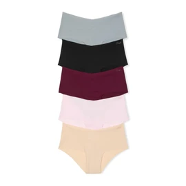 Victoria's Secret PINK Women's No Show Cheeky Underwear, Panties for Women, Light Pink Pack, XXL