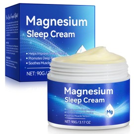 FUKEVY Magnesium Oil Cream for Sleep,Magnesium Body Butter - Support for Sleep, Leg Cramps, Joint Support, & Muscle Soreness-Fast Absorption-Nighttime Magnesium Cream 3 fl oz