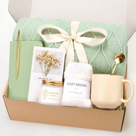 Regalos de cumpleaños para mujer, cesta de regalo de cuidado personal Get Well Soon, caja de paquete para mujeres, ella, mamá, hermana, esposa, novia, mejor amiga, abuela, compañera de
