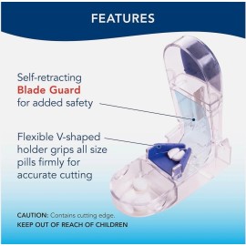 APEX ULTRA PROFESSIONAL PILL SLITTER CUTTER SELF RETRACTING BLADE GREEN