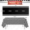 Race Car Party Birthday Supplies, 2x16ft Racetrack Floor Running Mat,
