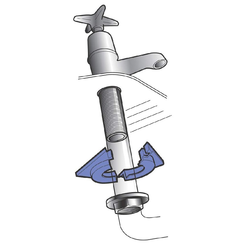 Arctic Hayes SK1PK10 Split Klick Top Hat Washer 10-Pieces, Dark