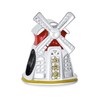 Tourism Travel Vacation Landmark Holland Dutch Windmill Red Enamel CZ