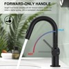 KENES Pull Down Bathroom Faucet with Sprayer, Matte Black Single