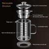 Abdodar 50oz Glass Oil Strainer Container with Fine Mesh Strainer