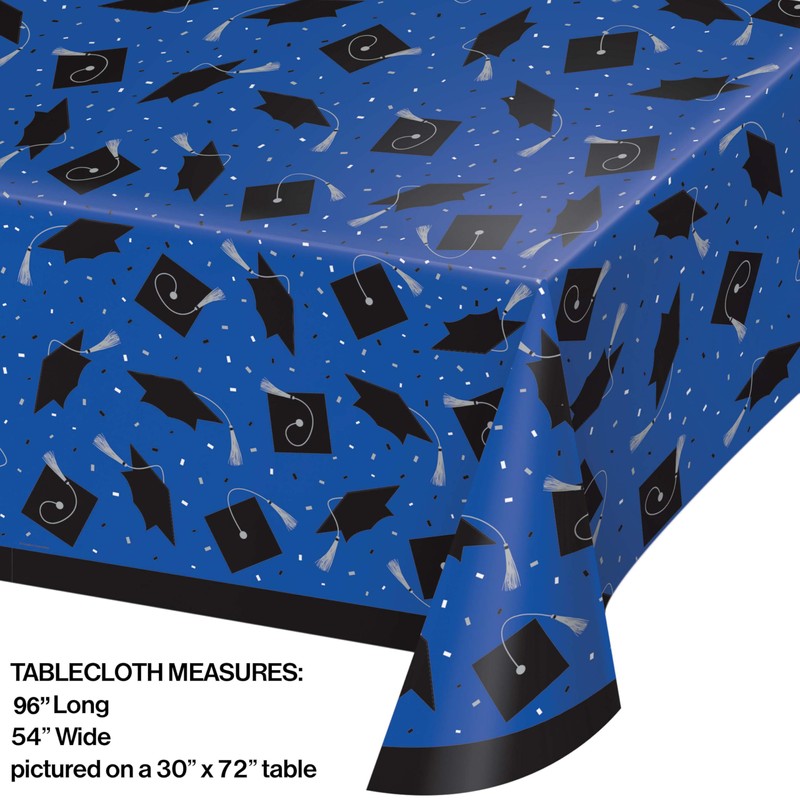 Blue Graduation Tableware Kit, Serves 18 Guests