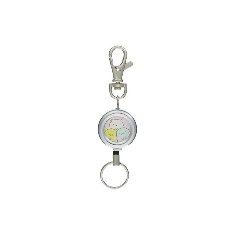San-X AB03003 Sumikko Gurashi Reel Key Chain Shirokuma Penguin Tokage