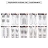 10 Pegatinas Impermeables para Cejas, Juego de Pegatinas Temporales para