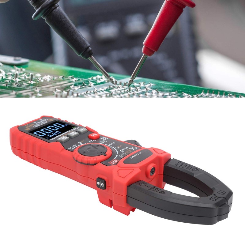 Pinza Amperimétrica Digital, Kaiweets HT208D, HT208D HT208D AC750V/DC1000V 6000 Cuenta
