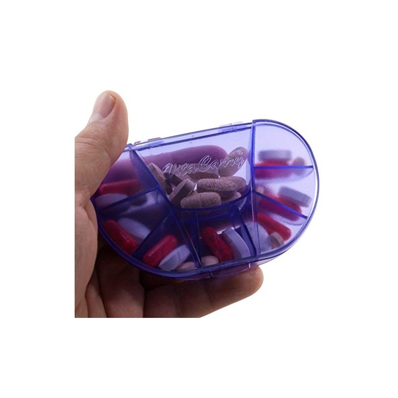 Multi-Day Vitacarry 8 Compartment Pill Box Holds up to 60