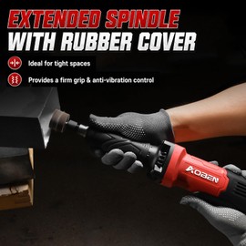 AOBEN Power Die Grinder 28,000 RPM Max, Electric Straight Grinder Tool 1/4" Collet, Power Motor Heavy-Duty for Metal Grinding, Polishing, Welding Repair & Rust Removal, Ergonomic Grip