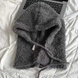 Women's Autumn/Winter Cashmere Wool Blend Knit Balaclava (Balaclava Farmer) lf1267 Free Size/Red 3ea