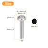 sourcing map Flanged Button Head Socket Cap Screws, 100 Pcs