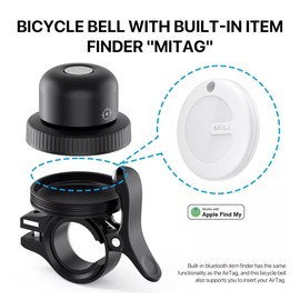 Maplin MiLi MiBell Bicycle E-Scooter Bell Item Locator Apple"Find My" Compatible